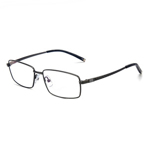 Monturas de gafas cuadradas de titanio puro para hombre, tamaño mediano, lentes de resina, origen Danyang, número de pieza 5094 - Product Image 1