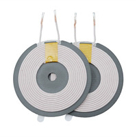 Bobine de chargeur sans fil haute efficacité avec fil Litz et plaque en ferrite pour solutions de charge rapide