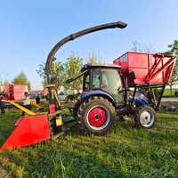 Machines agricoles moissonneuse d'ensilage d'alimentation verte avec stockage pour la paille de grain et l'herbe