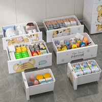 Armoire de rangement pour bébé en plastique coloré de qualité PP, bon marché, pour vêtements, placard en plastique