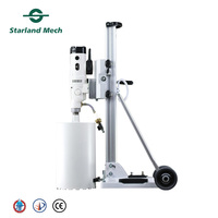 Machine de forage de carottage de béton professionnelle DD22 2200W avec support, outil de forage humide au diamant pour la construction de grands trous