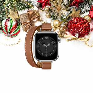 Para <span class=keywords><strong>Apple</strong></span> <span class=keywords><strong>Watch</strong></span> Series <span class=keywords><strong>8</strong></span> 41mm <span class=keywords><strong>Correa</strong></span> Slim Double Tour <span class=keywords><strong>Correa</strong></span> De Reloj De Cuero genuino <span class=keywords><strong>Correa</strong></span> De Reloj De Cuero Pulsera De Mujer - Product Image 5