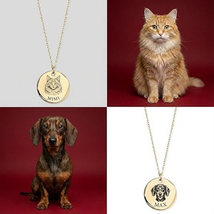 <span class=keywords><strong>Collier</strong></span> avec portrait d'animal personnalisé, bijoux personnalisés, cadeau pour chien ou <span class=keywords><strong>chat</strong></span> - Product Image 4