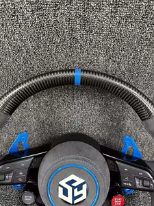 Volant <span class=keywords><strong>sport</strong></span> en cuir et fibre de carbone modifié sur mesure pour Volkswagen Golf Upgrade 6 7 MK4 MK5 MK6 MK7 MK8 GTI R-<span class=keywords><strong>Line</strong></span> - Product Image 2