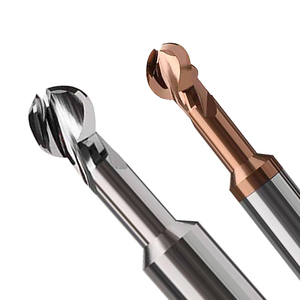 Coated tungsten steel lollipop milling cutter <strong>for</strong> Aluminum 3 flute ball <strong>end</strong> <strong>mill</strong> - Product Image 3