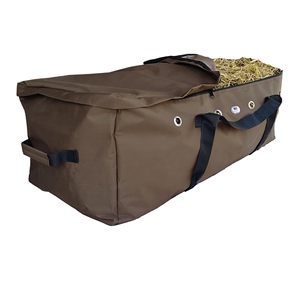 Muestra gratis grande pequeño agujero cuadrado Día Completo caballo Animal comer Groomer almacenamiento de granos portador de alimentación lenta Bale malla heno alimentador bolsa - Product Image 2