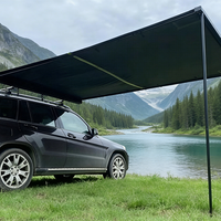 Auvent de voiture écologique sans odeur avec poteau en acier inoxydable, tissu Oxford 420D, protection UV 50+, pour activités de plein air