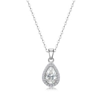 Tijdloze klassieke Moissanite hanger 925 sterling zilver VVS D kleur fijne sieraden jubileum