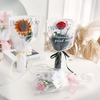 1. Ramo de Flores de Ganchillo LED Pre-ensamblado al por Mayor, Rosas y Tulipanes, Bellamente Empaquetado para Regalos de Bodas, Fiestas y Negocios