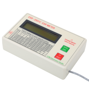 Nouveau testeur ESR DCR pour condensateurs ESR2501C, mesureur de capacité en circuit avec pinces de test, batterie, certifié RoHS F533 - Product Image 1