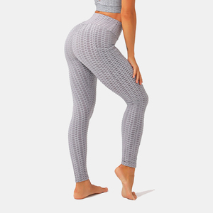 Leggings Sportivi da <span class=keywords><strong>Donna</strong></span> Colorati con Effetto Push-Up, Vita Alta, Tessuto Jacquard a Bolle, <span class=keywords><strong>Elasticizzati</strong></span> per Fitness e Yoga - Product Image 2