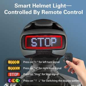 Nuevo diseño LED Smart Adult Bike Helmet con APP Control remoto Unisex Mountain Bike Helmet para paseos nocturnos - Product Image 3