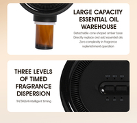 Diffuseur d'huiles essentielles 2-en-1 mural et de bureau, batterie 2000 mAh, distributeur de parfum sans fil, désodorisant, vente en gros usine