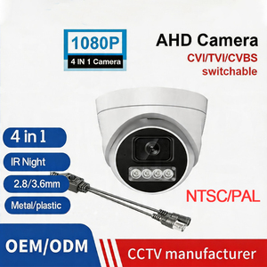 <span class=keywords><strong>Enregistreur</strong></span> vidéo numérique 2MP 4-en-1 avec caméra coaxiale filaire CCTV HD, dôme de sécurité à double éclairage analogique et micro intégré - Product Image 2