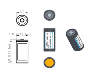 Batería Recargable de Iones de Litio de Alta Capacidad 18350 1600mAh 3.7V con Protección para Linterna, Lámpara Frontal, Vape OEM P1835C4 - Product Image 6