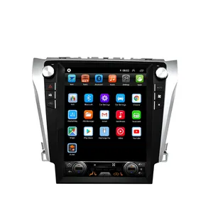 12.1inch tesla style Vertical IPS Screen 8+128GB For Toyota camry 2012-2015 Android 11 Car Multimedia Player DSP Navi