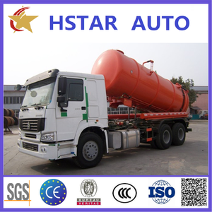 Howo 4X2 6 roues 8000L véhicule de rinçage des égouts 2025 camion de nettoyage de rue 190HP camions-citernes sous vide à vendre - Product Image 5
