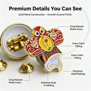 Pins <span class=keywords><strong>de</strong></span> Solapa Esmaltados Personalizados No. Insignia Metálica <span class=keywords><strong>de</strong></span> Aleación Personalizada en 5 Formas, con Logotipo Personalizado, Tamaño y Empaque a Medida, para Regalos <span class=keywords><strong>de</strong></span> <span class=keywords><strong>Aniversario</strong></span> y Recuerdos - Product Image 3