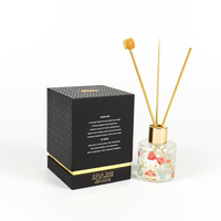 Bouteille de parfum rechargeable Ensembles de diffuseurs de roseaux Boîtes d'emballage Collection de parfums Bouteille vide Diffuseurs de 50 ml Boîte de gaufrage de voiture
