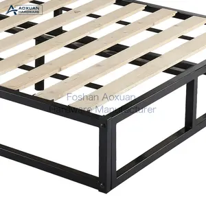 Bed Frame Metal In Stock Free Sample Full Size Assembly Easily Metal Platform Bed Frame Wooden