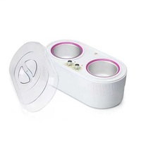 Neues Design 1000cc Enthaarung paraffin Bad Wachs Maschine Schmelz körper Doppelt öpfe Doppel Hart wachs Topf heizung Wärmer Wachs schmelzer
