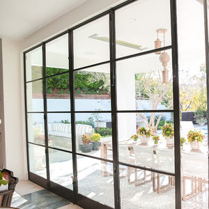 Grande porte-fenêtre coulissante en verre et aluminium de style minimaliste pour l'<span class=keywords><strong>intérieur</strong></span> dissimuler l'empilage de l'extérieur de la villa principale - Product Image 6