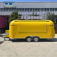 ONLYWE Camion à café commercial en acier inoxydable, remorque à café mobile, équipement professionnel, modèle 2026, restauration rapide, crème glacée