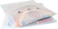 Sacs compostables 100% biodégradables en amidon de maïs pour vêtements, sacs auto-adhésifs pour vêtements