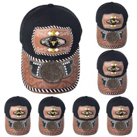 Gorra de Béisbol Unisex con Logo 3D de Metal Estilo Occidental, Estampado en Serigrafía, Cierre a Presión, Moderna, de Mezclilla, Lona, Jersey y Malla para Exteriores