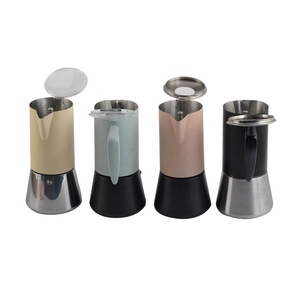 หม้อทำกาแฟมอคค่าแบบอิตาลีทำจากสเตนเลสสตีลแบบเหนี่ยวนำ - Product Image 3