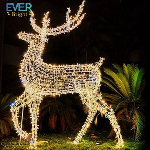 <span class=keywords><strong>Reno</strong></span> 3D LED grande personalizado para decoración de calles, cadena de <span class=keywords><strong>luces</strong></span> de <span class=keywords><strong>reno</strong></span> de Navidad de 220V con clasificación IP65 - Product Image 6