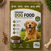 Sac tissé laminé BOPP durable avec logo personnalisé, couleur au choix, 10 kg, 20 kg, pour aliments pour chiens, chats et animaux de compagnie