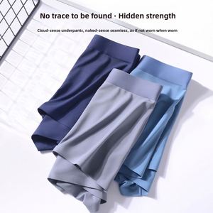 80S Modal Men's Mid-rise Business Underwear Solid Color Antibacterial Breathable Men's Seamless Briefs & <b>Boxers</b> Wholesale - Product Image 4