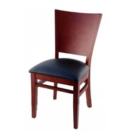 Chaise de salle à manger en bois massif de style antique moderne avec couleur au choix pour la maison et la restauration, marque TY