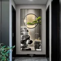 Lukisan Dinding Dekorasi Rumah Desain Modern Besar, Poster Dekorasi Ruangan Mewah Gaya Nordik, Lukisan Latar Belakang, Lukisan Kristal Porselen Kaca