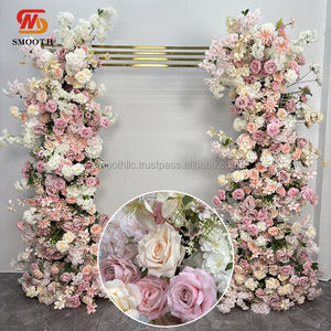 SMOOTH - Arco de Flores de Seda Rosa al por Mayor, Tela para Fondo de Arco, Flores para Decoración de Bodas - Product Image 4
