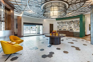 Juego <span class=keywords><strong>de</strong></span> Muebles Modernos para Vestíbulo <span class=keywords><strong>de</strong></span> Hotel: Mostrador <span class=keywords><strong>de</strong></span> Recepción <span class=keywords><strong>de</strong></span> Madera <span class=keywords><strong>de</strong></span> Lujo y Sillas <span class=keywords><strong>de</strong></span> Salón <span class=keywords><strong>de</strong></span> Terciopelo para Proyectos <span class=keywords><strong>de</strong></span> Hostelería - Product Image 3