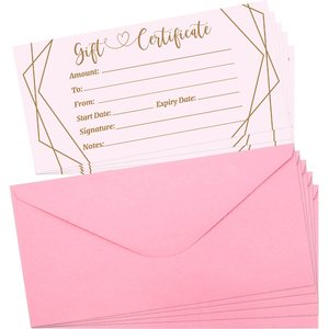 Certificado <span class=keywords><strong>de</strong></span> <span class=keywords><strong>regalo</strong></span> floral <span class=keywords><strong>de</strong></span> hoja <span class=keywords><strong>de</strong></span> oro Vale <span class=keywords><strong>de</strong></span> papel, tarjetas <span class=keywords><strong>de</strong></span> visita <span class=keywords><strong>para</strong></span> salón <span class=keywords><strong>de</strong></span> belleza Restaurante <span class=keywords><strong>Spa</strong></span> Tarjeta <span class=keywords><strong>de</strong></span> cupón única <span class=keywords><strong>para</strong></span> él y ella - Product Image 6