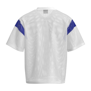 เสื้อเจอร์ซีย์ตาข่ายคอวีสไตล์อเมริกันย้อนยุคสำหรับผู้ชาย HEALY ปรับแต่งได้ ตัดต่อผ้าแบบต่างกัน น้ำหนักเบา ระบายอากาศได้ดี แห้งเร็ว 100% - Product Image 3