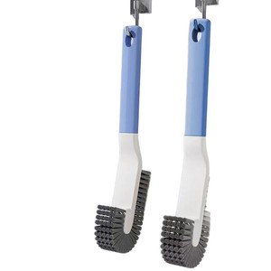 Cepillo para zapatos con mango largo y cerdas suaves para limpieza profunda de zapatos, gris y azul, 2 piezas - Product Image 5