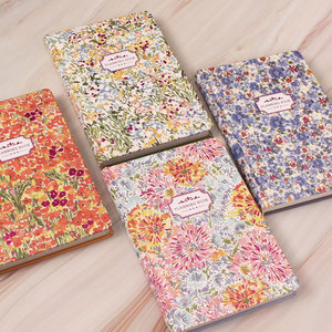 Carnet de notes à couverture rigide <span class=keywords><strong>Wild</strong></span> Flower Gossip, pages colorées, bloc-notes épais, journal avec estampage à chaud doré, <span class=keywords><strong>livre</strong></span> cadeau vintage - Product Image 1