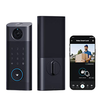 Tuya Face Code Hôtel Caméra Mince Deadbolt Nfc Intelligent Automatique Système Étanche Carte-Clé En Plein Air Serrure De Porte Intelligente