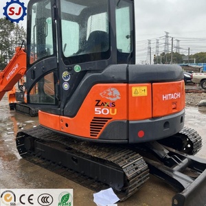 Excavadora de cadenas usada Hitachi ZX50U ZX55U-5A de 5 toneladas, original de Japón, con motor potente y sistema hidráulico para miniexcavadora. - Product Image 5