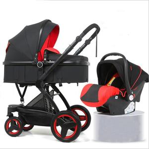 Nouvelle conception 2021 : Poussette bébé compacte et légère en aluminium de luxe, 3 en 1, avec siège haute et siège bébé intégré - Product Image 2