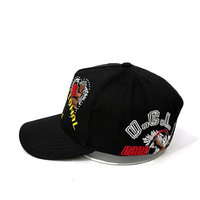 Casquette de baseball vintage sportive brodée « Amour Inconditionnel » pour hommes et femmes, noire, avec strass, motif cœur de chérubin, fermeture snapback, respirante
