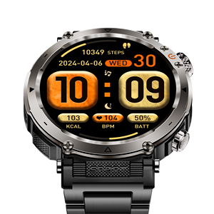 2024 hommes IP68 étanche sport <span class=keywords><strong>montre</strong></span> intelligente 600mAh batterie lampe de poche appel vocal Compatible Android Fitcloudpro inclus - Product Image 6
