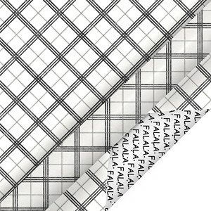 Factory Direct Sale Handwritten Letter Grid Pattern Wrapping Paper <b>Sheet</b> Custom Size Gift Packing Paper - Product Image 6