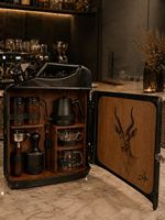 Mini-bar en métal personnalisé style réservoir de carburant rétro, meuble de rangement pour vin, cadeau de Noël, décoration de bar à domicile pour hommes