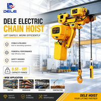 Delelift Palan électrique compact fiable de haute qualité à faible encombrement, capacité 5T, personnalisable, nouvelle chaîne de vente au détail, télécommande en acier 3m