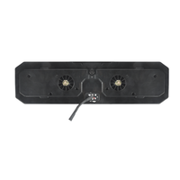 Nouveau feu arrière LED pour camion avec lentille rouge, clignotants ambre étanches, 12V/24V, ajustement universel, 100W, remorque 10-30V